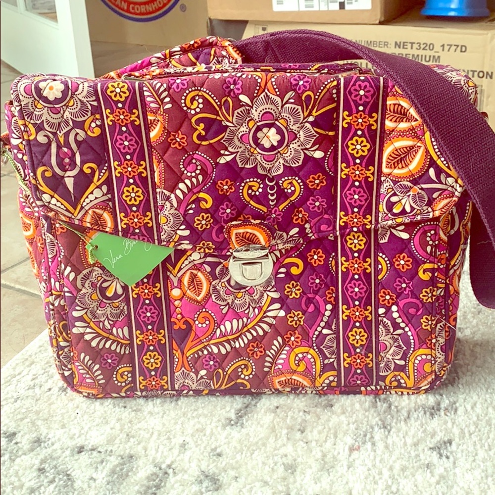 Vera Bradley attaché safari sunset bag